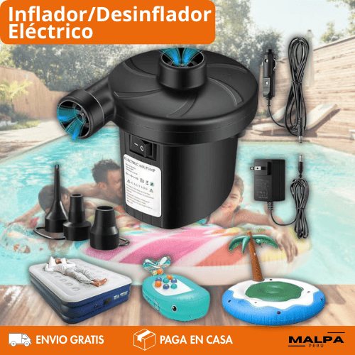 Inflador/Desinflador Eléctrico: Bomba de Aire Súper Rápida y Versátil para Colchones e Inflables