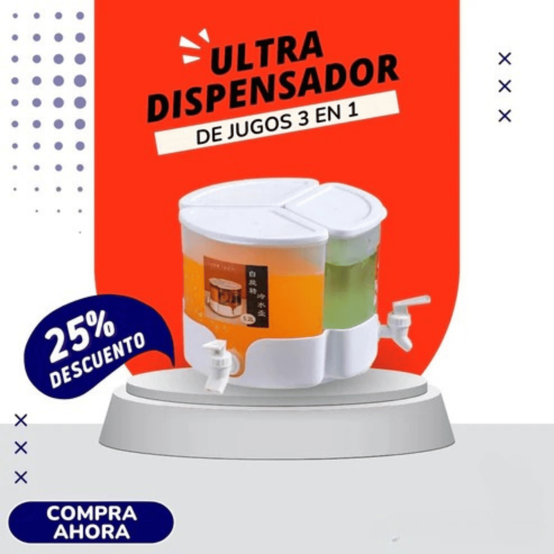 Ultra Dispensador de Jugos 3 en 1
