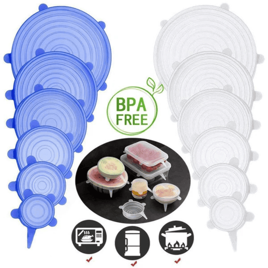 SealFlex® Set: Tapas de Silicona Reutilizables 2X1