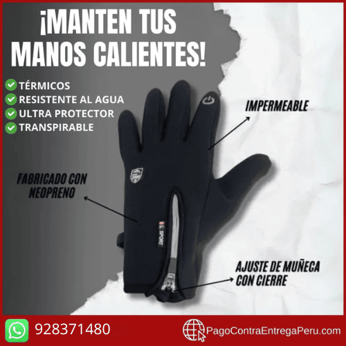 🧤🔥 GUANTES TÉRMICOS IMPERMEABLES – PROTECCIÓN EXTREMA CONTRA EL FRÍO ❄️📱
