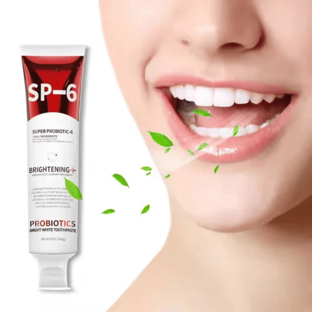 ¡Dientes más blancos y fortalecidos! Pasta Dental con Probióticos SP-6 PureSmile™
