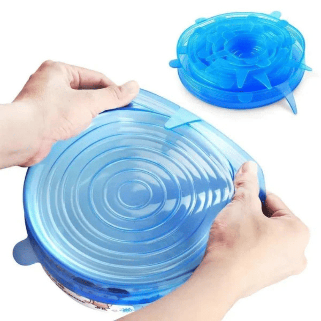 SealFlex® Set: Tapas de Silicona Reutilizables 2X1