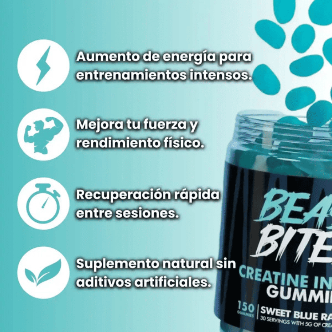 Beast Bites™ Original _ Gomitas de Creatina Monohidratada 5gr