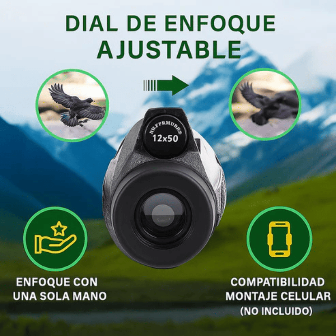 VISIONIC® Telescopio monocular nocturno con zoom de 100x