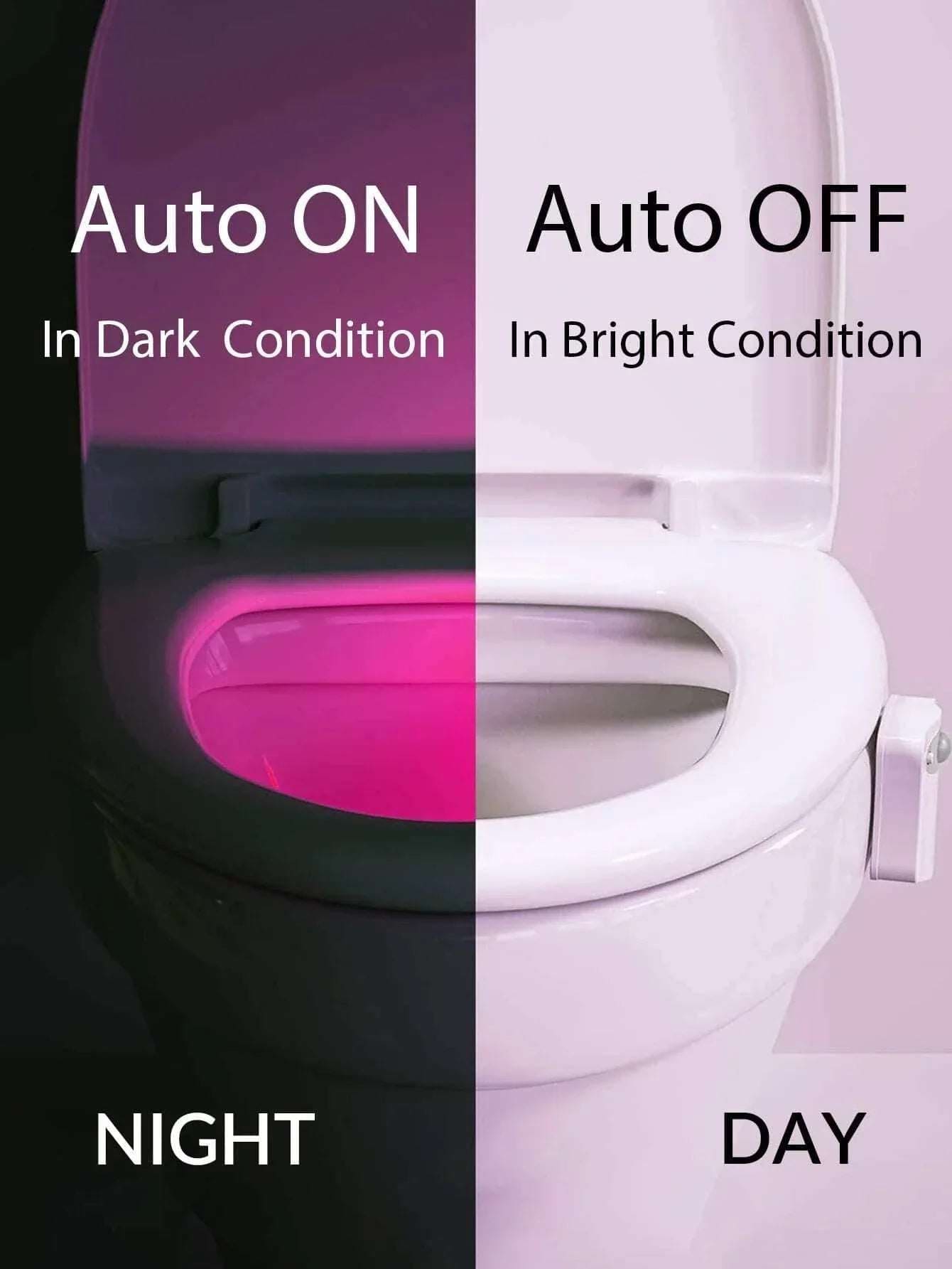 LumiLux Luz para Inodoro con Detección de Movimiento\ 16 Colores LED Avanzados