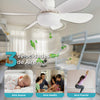 Ventilador de 6 Aspas con Foco Led + Control Remoto