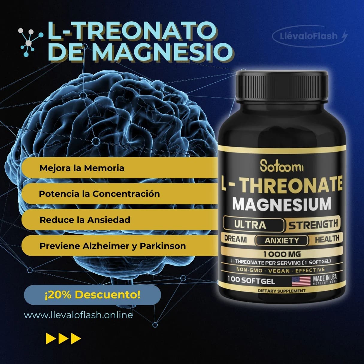 L-TREONATO DE MAGNESIO - Transforma tu memoria y protege tu futuro 🧠