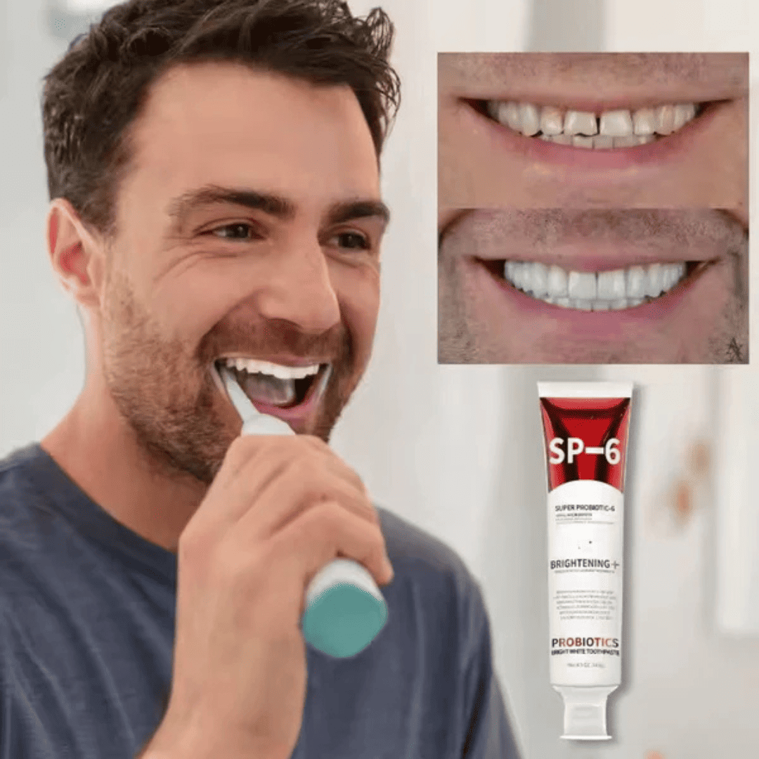¡Dientes más blancos y fortalecidos! Pasta Dental con Probióticos SP-6 PureSmile™