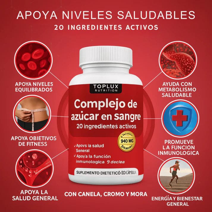 BLOOD SUGAR COMPLEX ™ | CONTROL GLUCÉMICO NATURAL 60 cápsulas