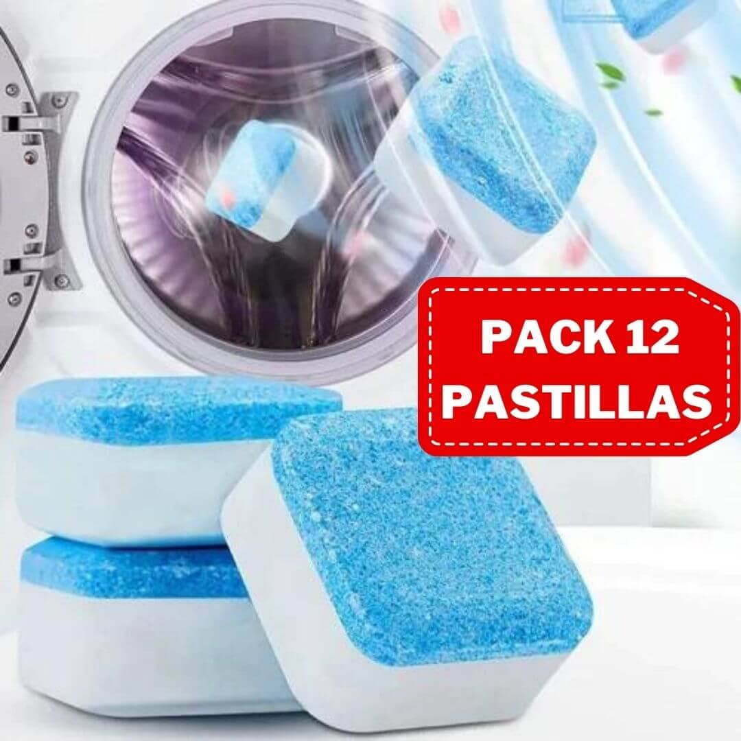 PASTILLAS LIMPIA LAVADORAS Frasco x 12 pastillas