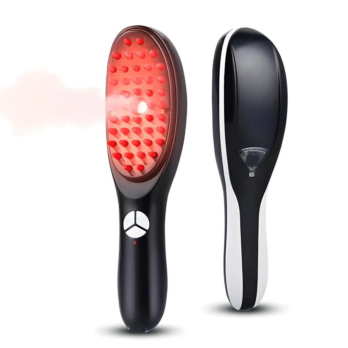 VibreSoins – Cepillo Masajeador Eléctrico Anticaída con LED y Atomización