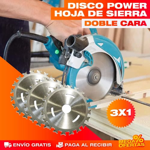 PROMO 3X1 DISCO POWER SIERRA DOBLA CARA