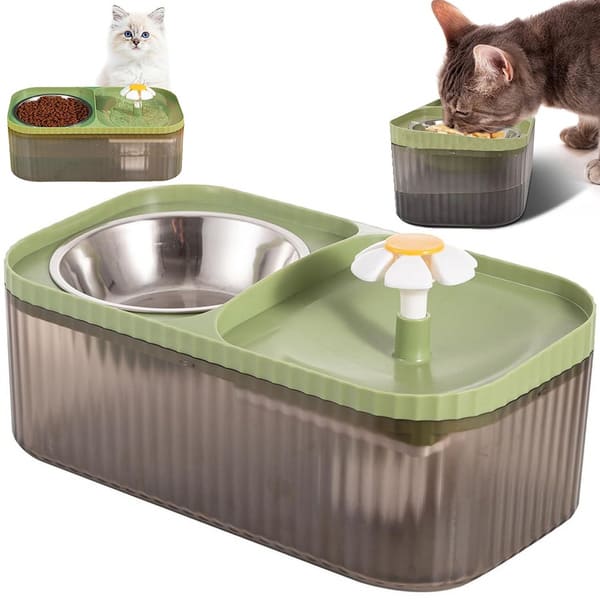 FUENTE DE AGUA CON COMEDERO PARA MASCOTA